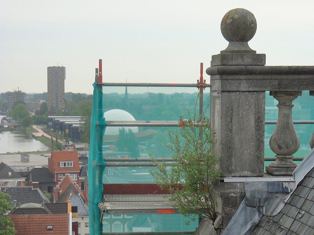 Foto met uitzicht op de stad vanaf de Nieuwe Kerk